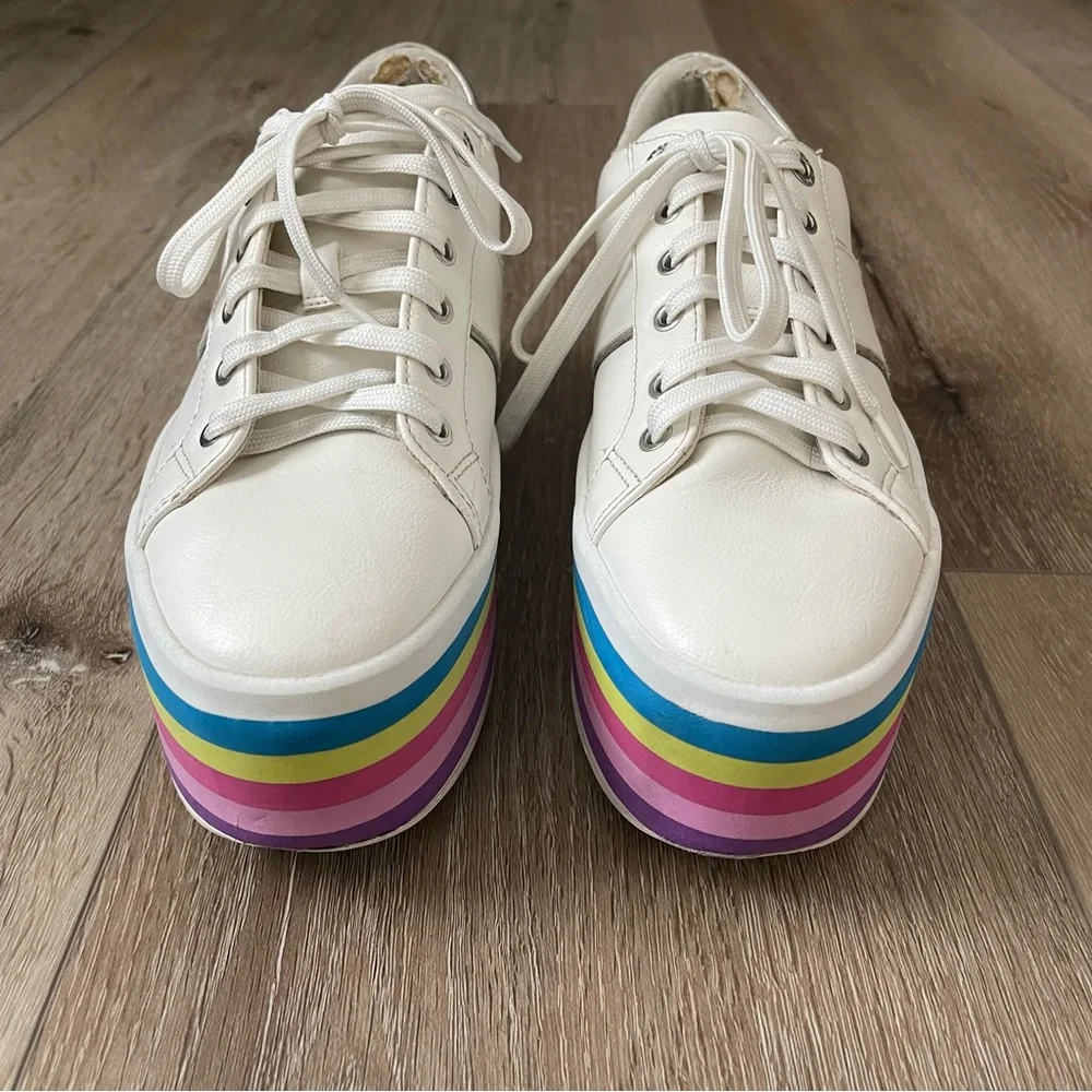 Rare ALDO Nydoilia Platform Sneakers Women’s 8.5 Chunky Sole Lace Up